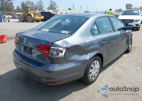 2015 Volkswagen Jetta 2.0L S из США, поврежденный, VIN 3VW2K7AJ1FM357709